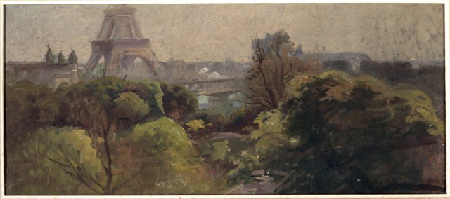 Image for  La Tour Eiffel, vue du jardin Delessert
