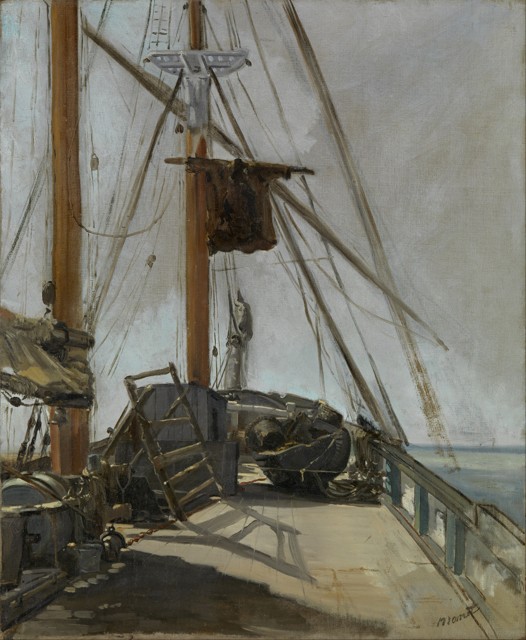 Image for Édouard Manet - The ship's deck - Google Art Project